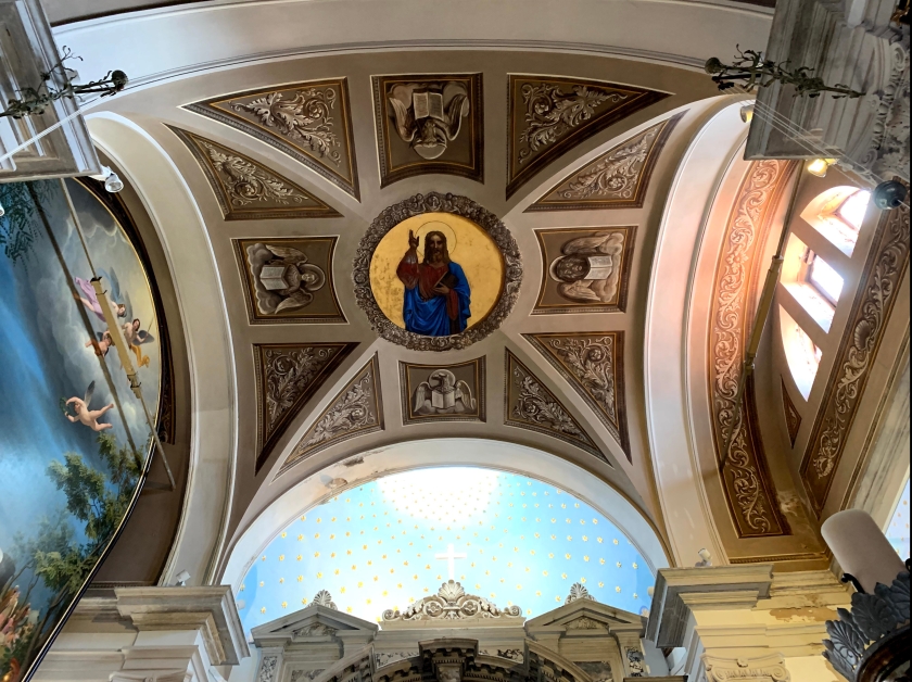 chancel ceiling - St.George, Piran
