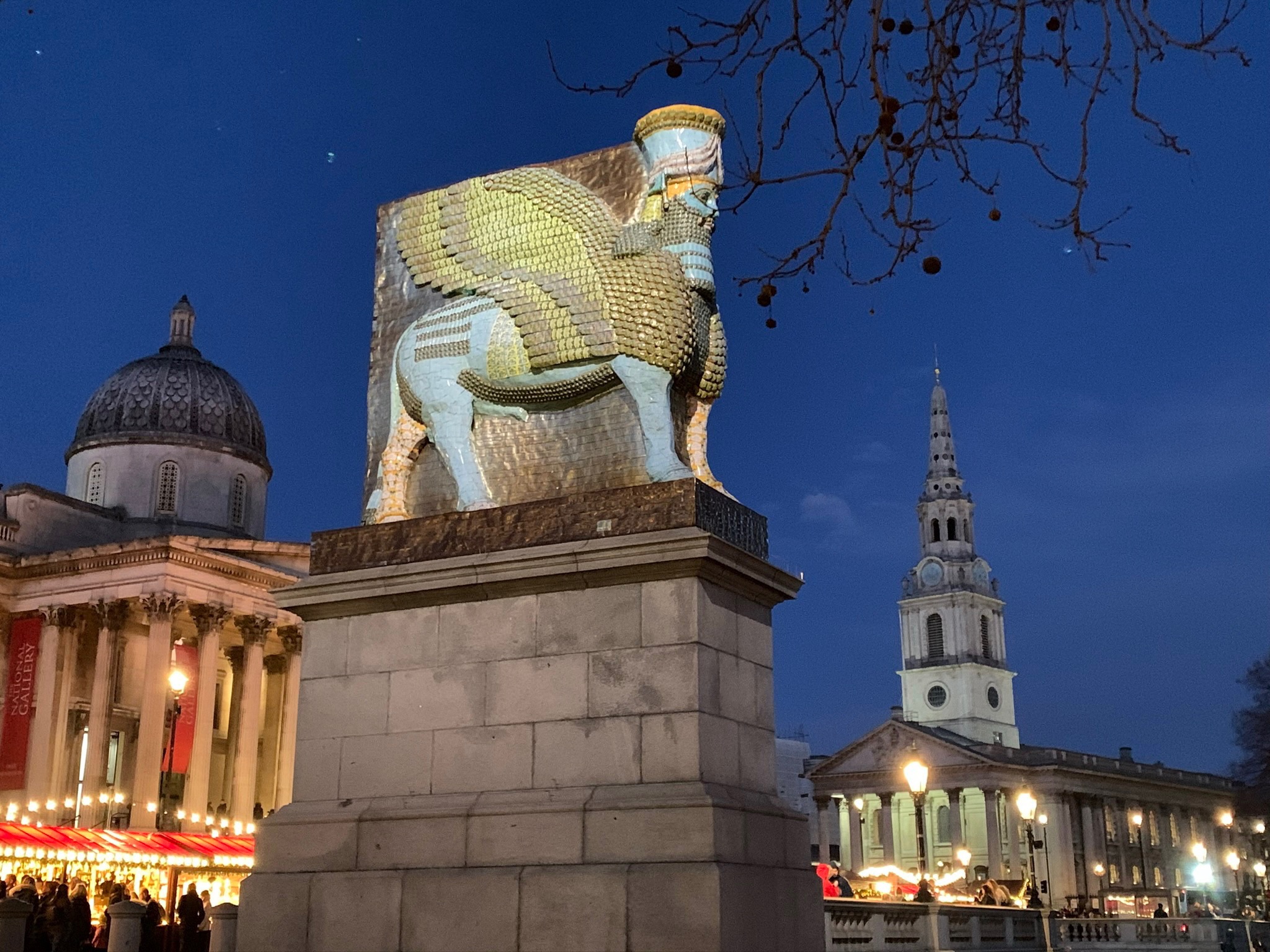 Lamassu sculpture in London
