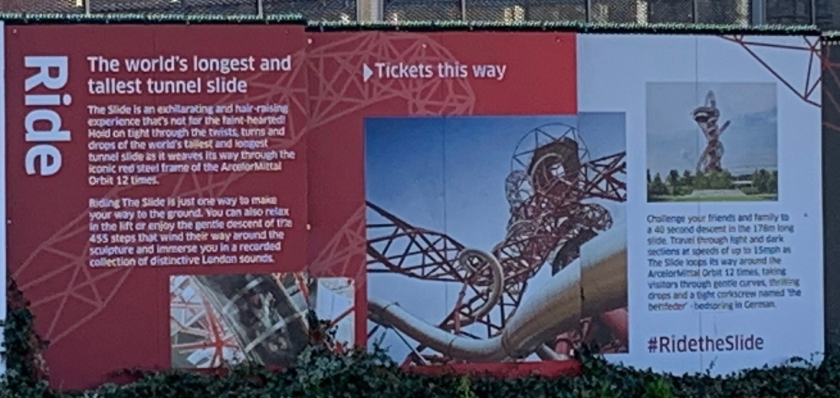 sign for London slide